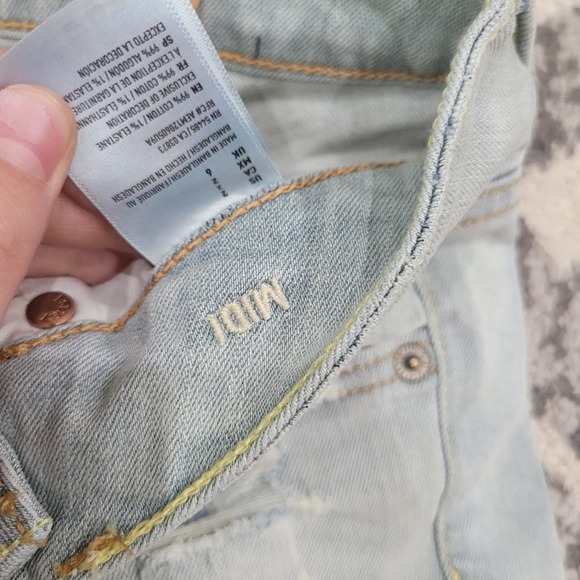 American eagle nwt Womens size 2 midi jean shorts - Picture 4 of 5